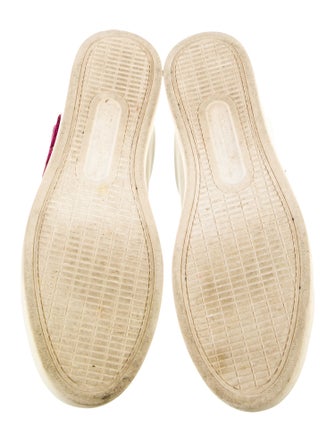 Dolce & Gabbana Leather Glitter Accents Sneakers