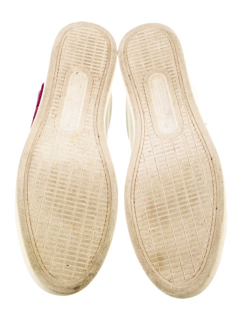 Dolce & Gabbana Leather Glitter Accents Sneakers