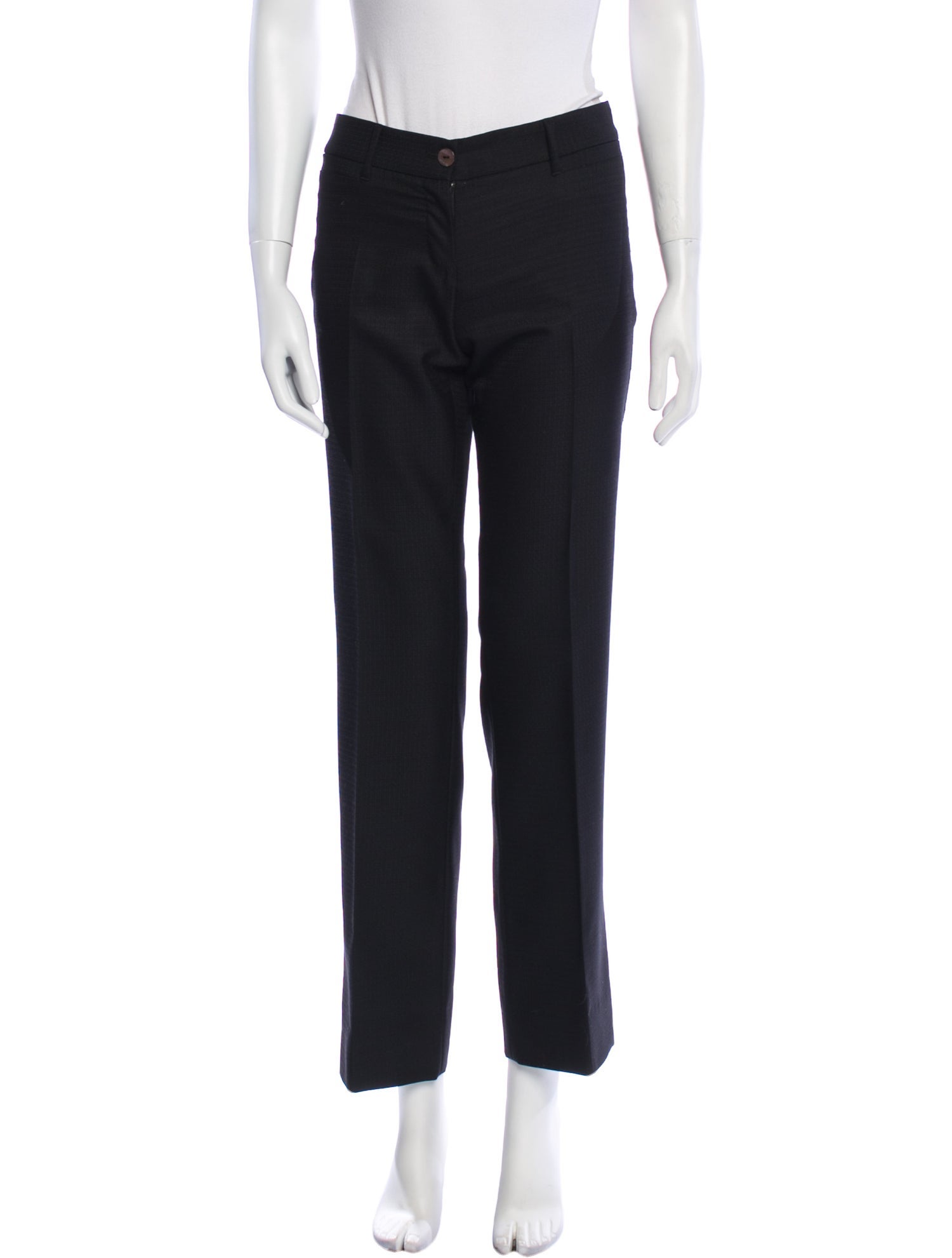 Dolce & Gabbana Wool Straight Leg Pants