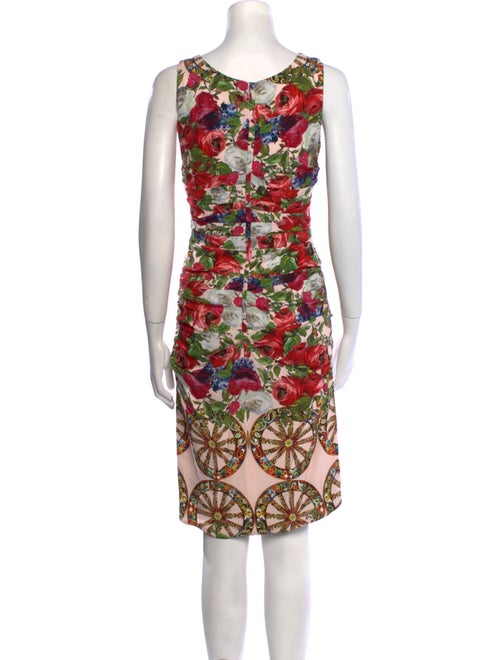 Dolce & Gabbana Floral Print Midi Length Dress