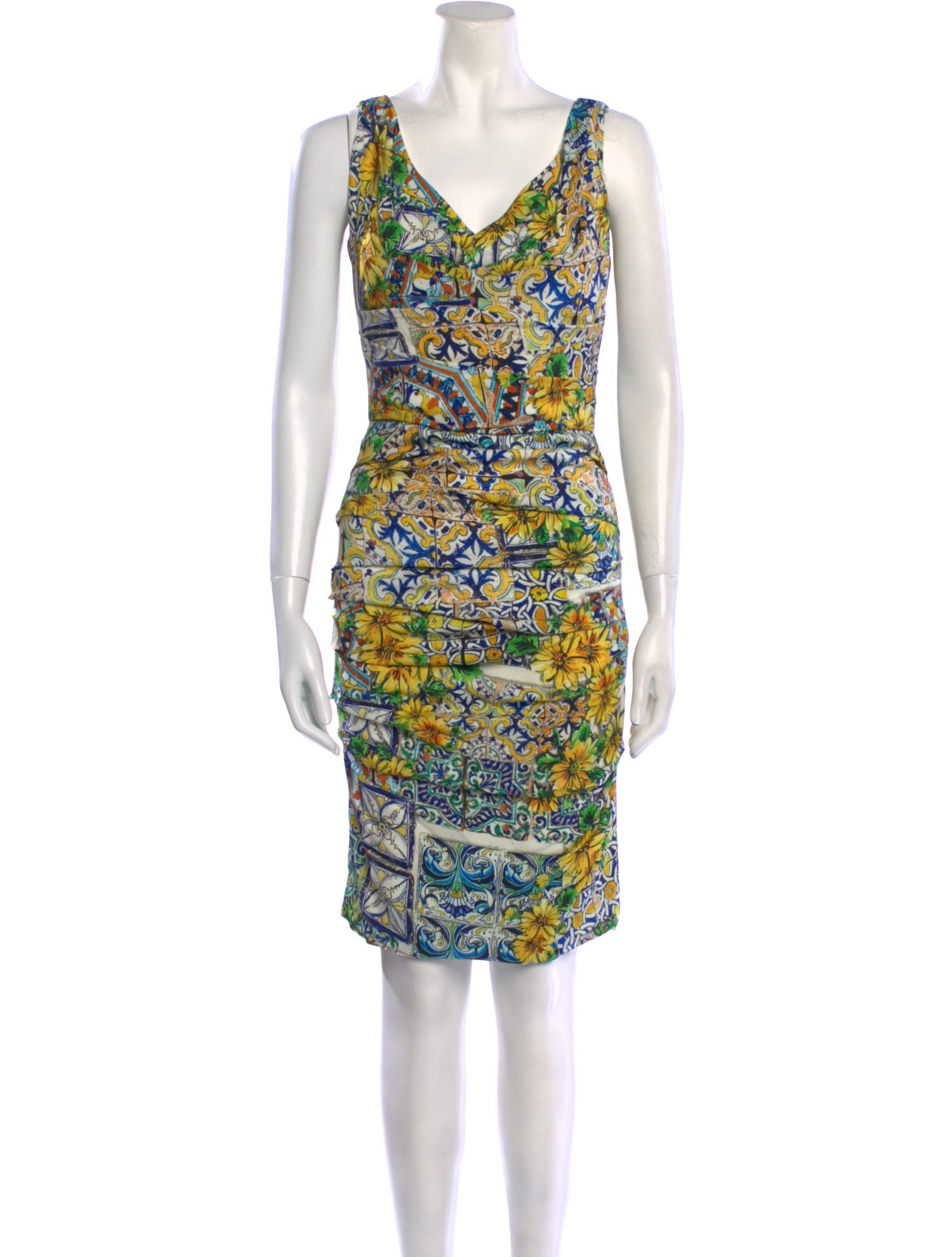 Dolce & Gabbana Silk Knee-Length Dress