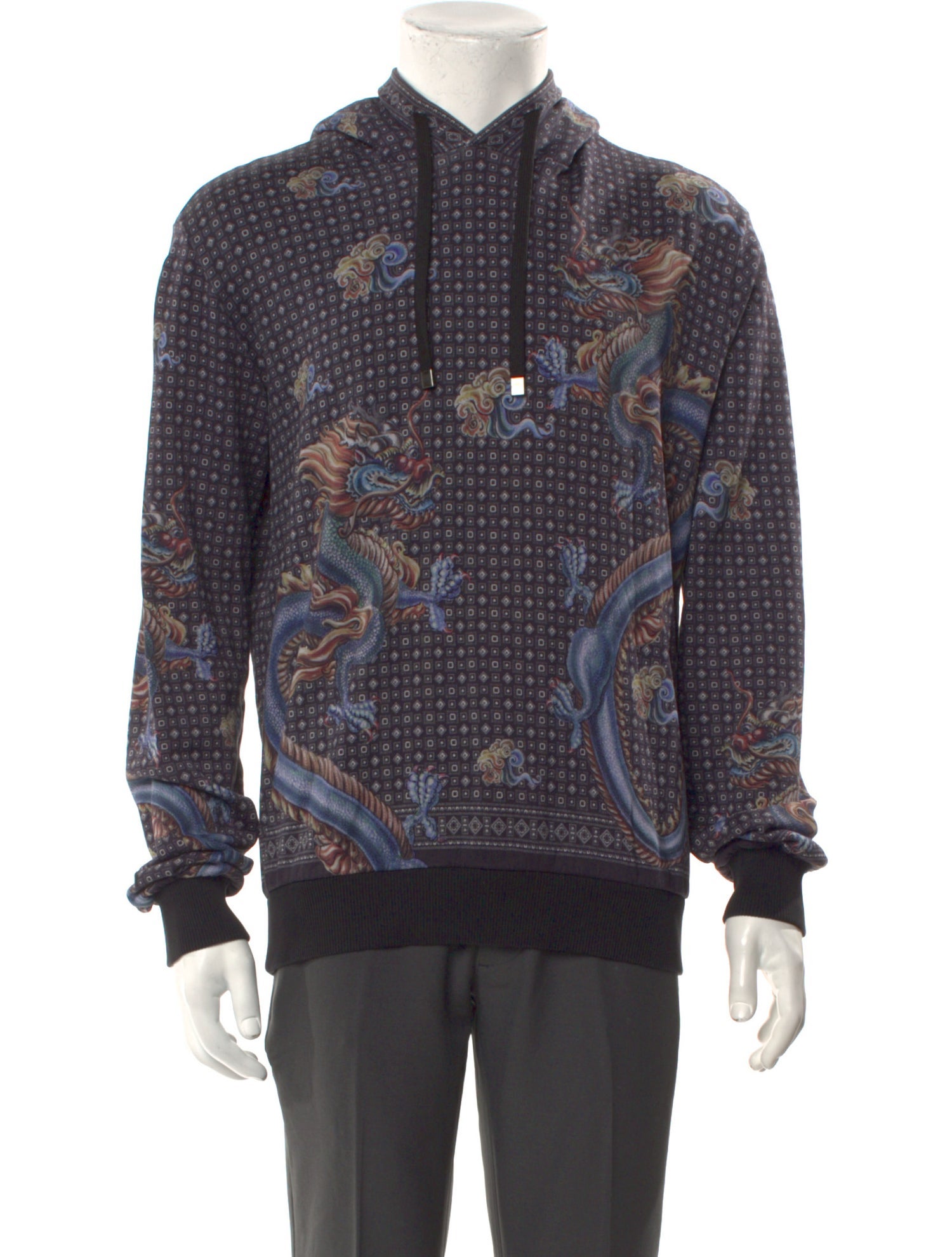 Dolce & Gabbana Printed Crew Neck Hoodie