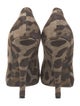 Dolce & Gabbana Canvas Animal Print Pumps