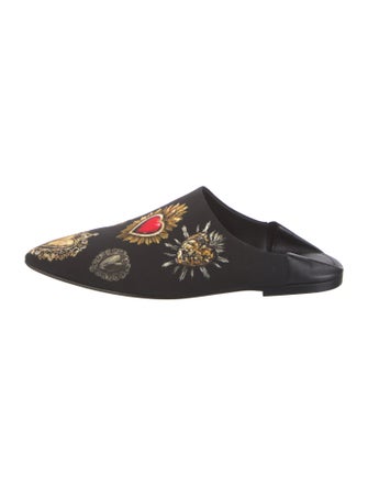 Dolce & Gabbana Sacred Heart Print Mules