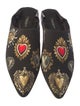 Dolce & Gabbana Sacred Heart Print Mules