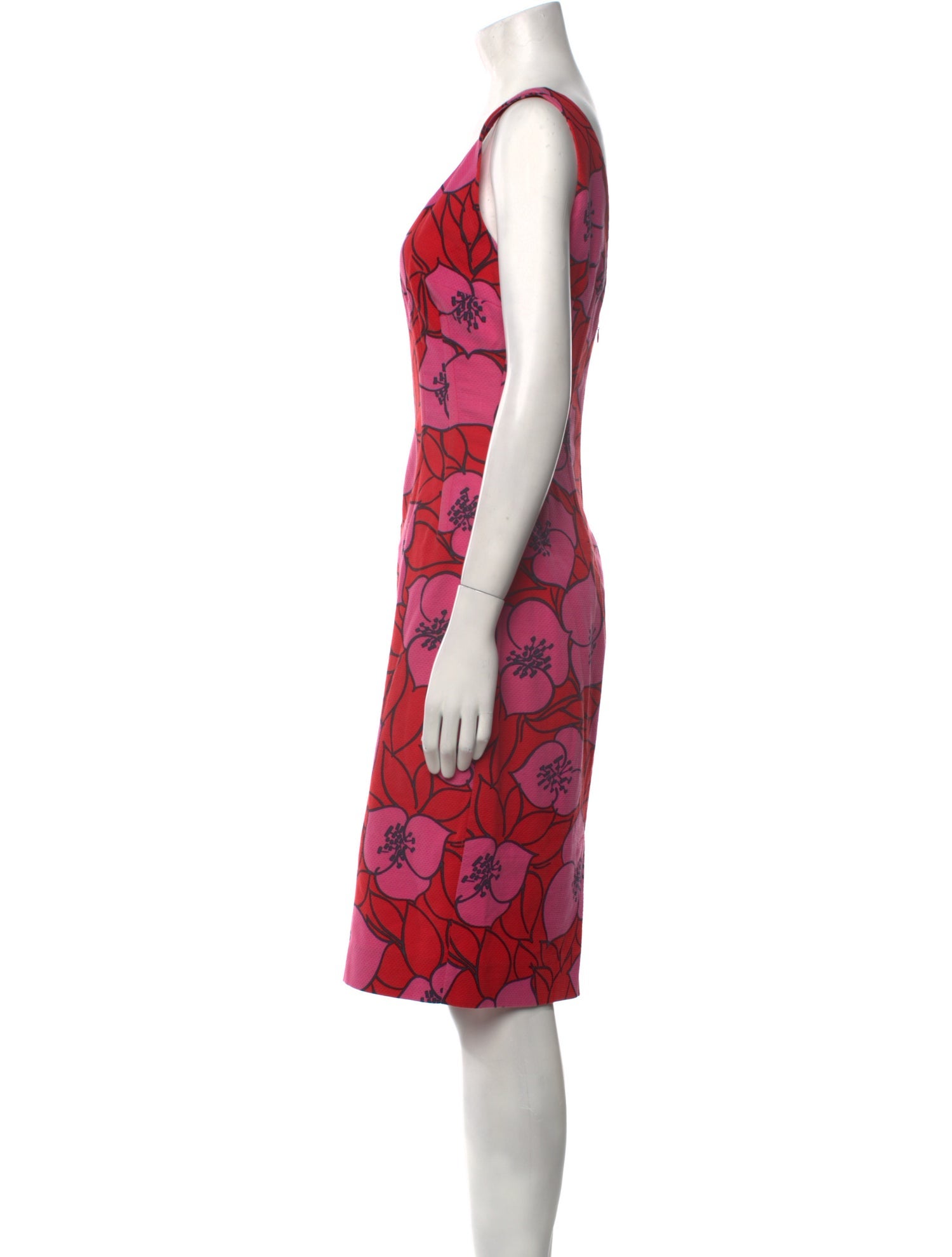 Dolce & Gabbana Floral Print Knee-Length Dress