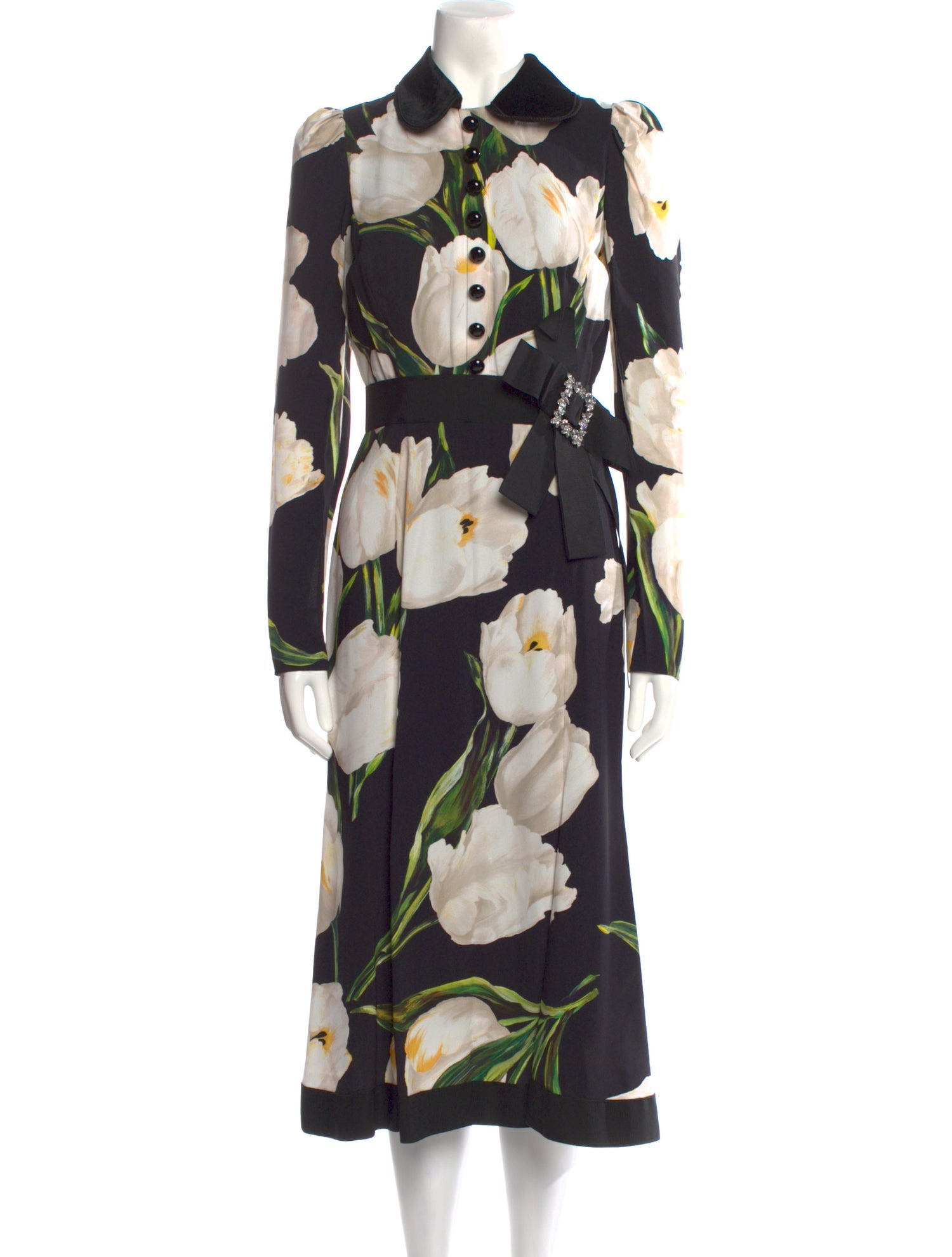 Dolce & Gabbana Silk Midi Length Dress