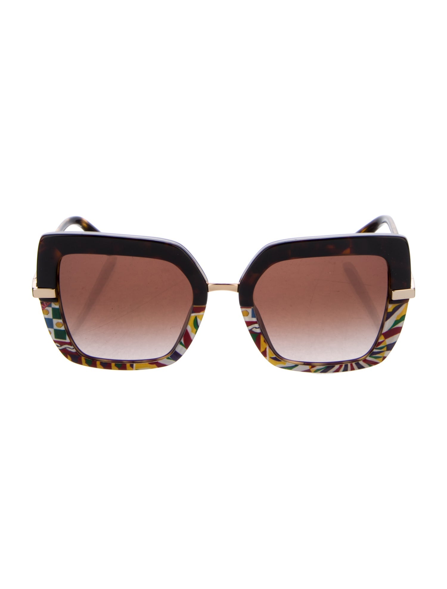 Dolce & Gabbana Oversize Gradient Sunglasses