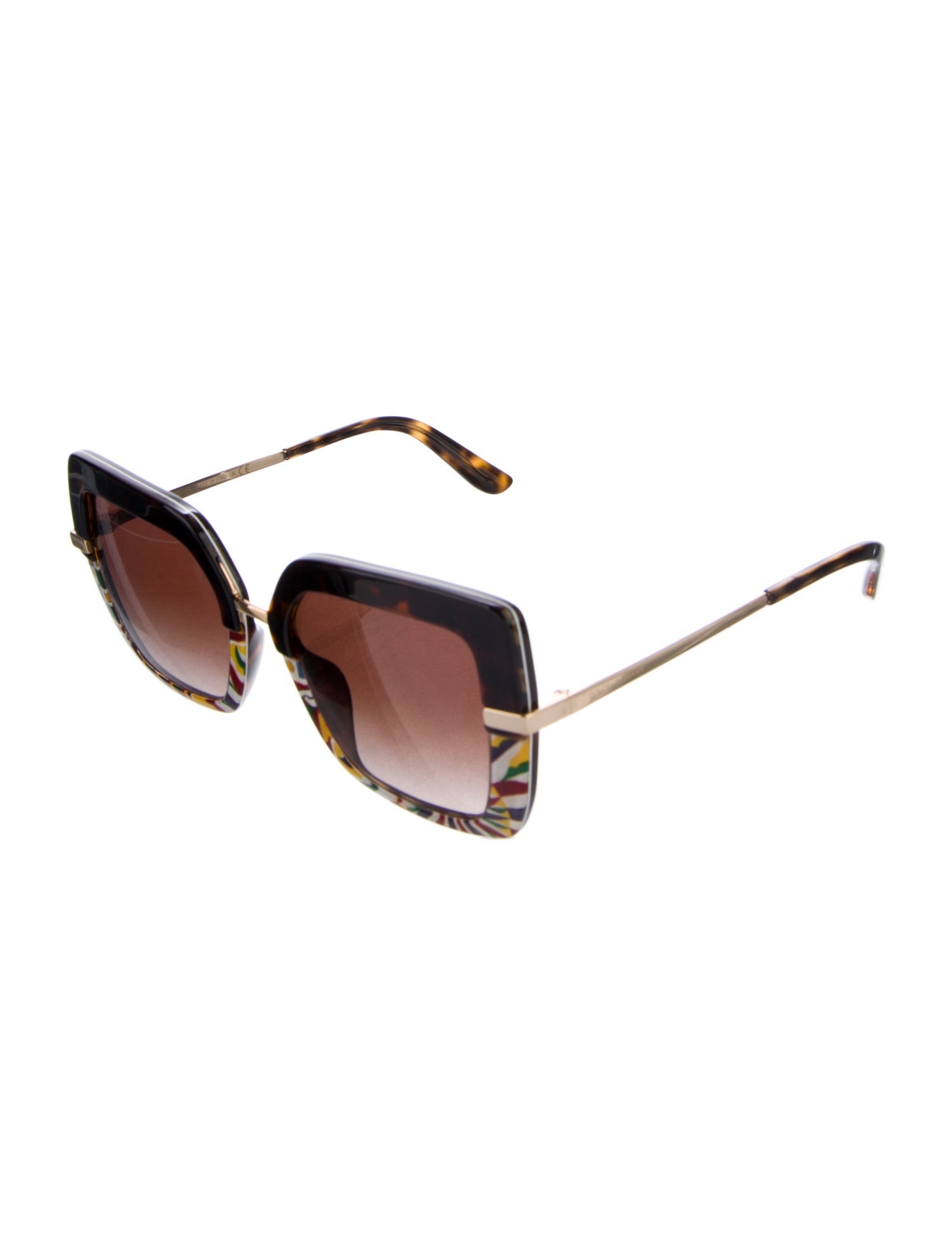 Dolce & Gabbana Oversize Gradient Sunglasses