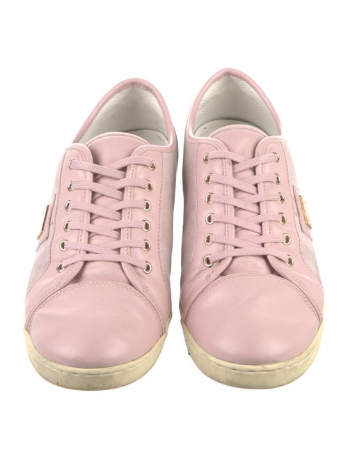 Dolce & Gabbana Suede Leather Trim Embellishment Sneakers