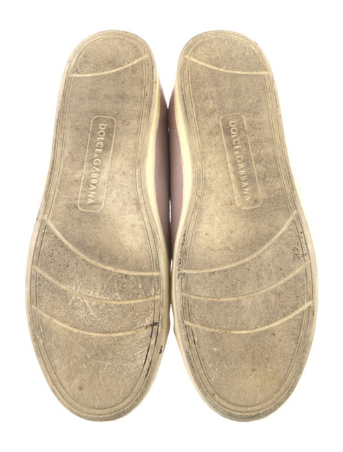 Dolce & Gabbana Suede Leather Trim Embellishment Sneakers