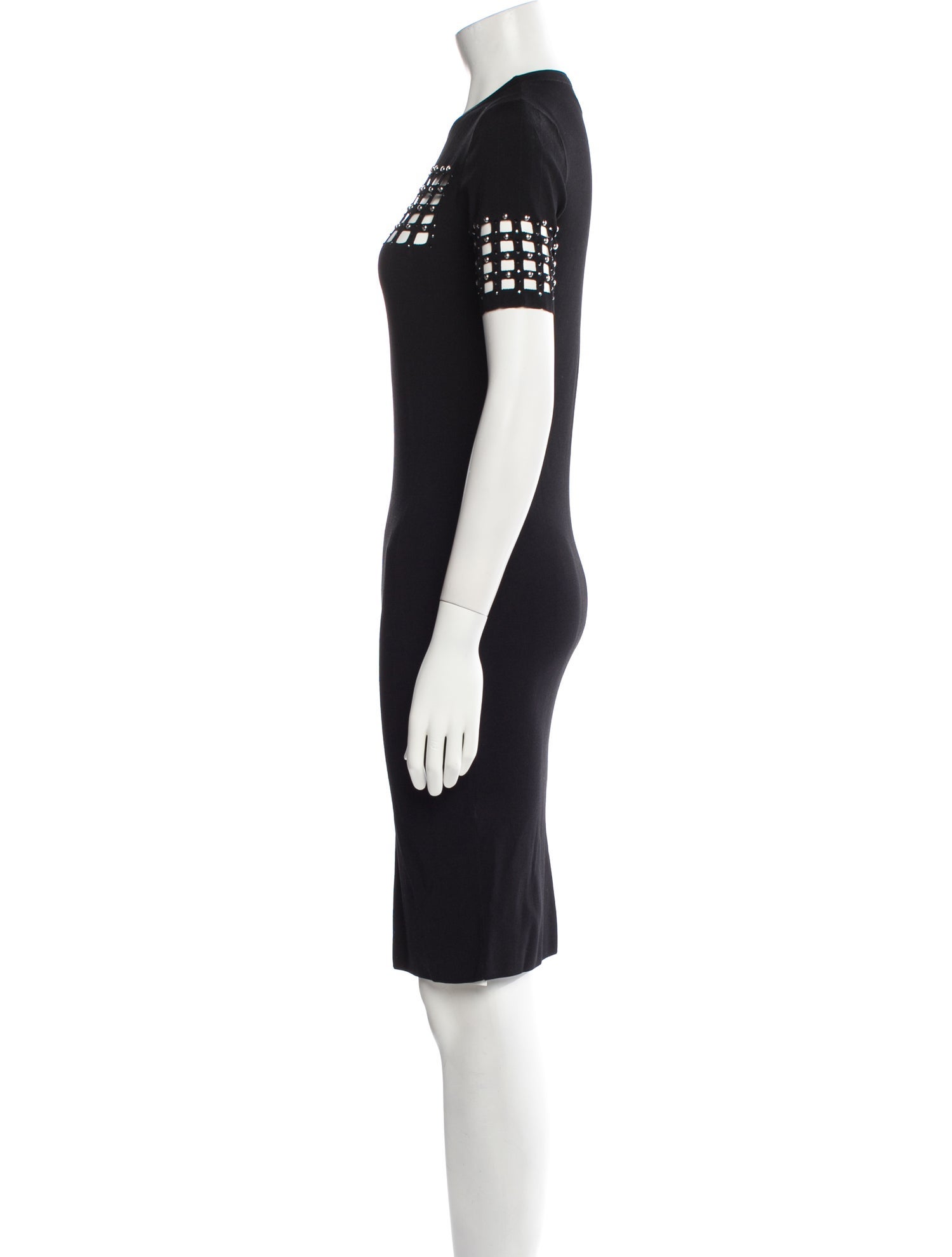 Versace Crew Neck Knee-Length Dress