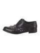 Dolce & Gabbana Leather Crystal Embellishments Oxfords