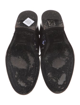Dolce & Gabbana Leather Crystal Embellishments Oxfords