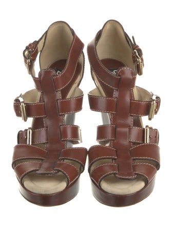 Dolce & Gabbana Leather Gladiator Sandals