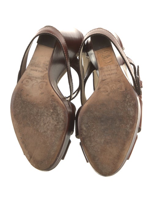 Dolce & Gabbana Leather Gladiator Sandals