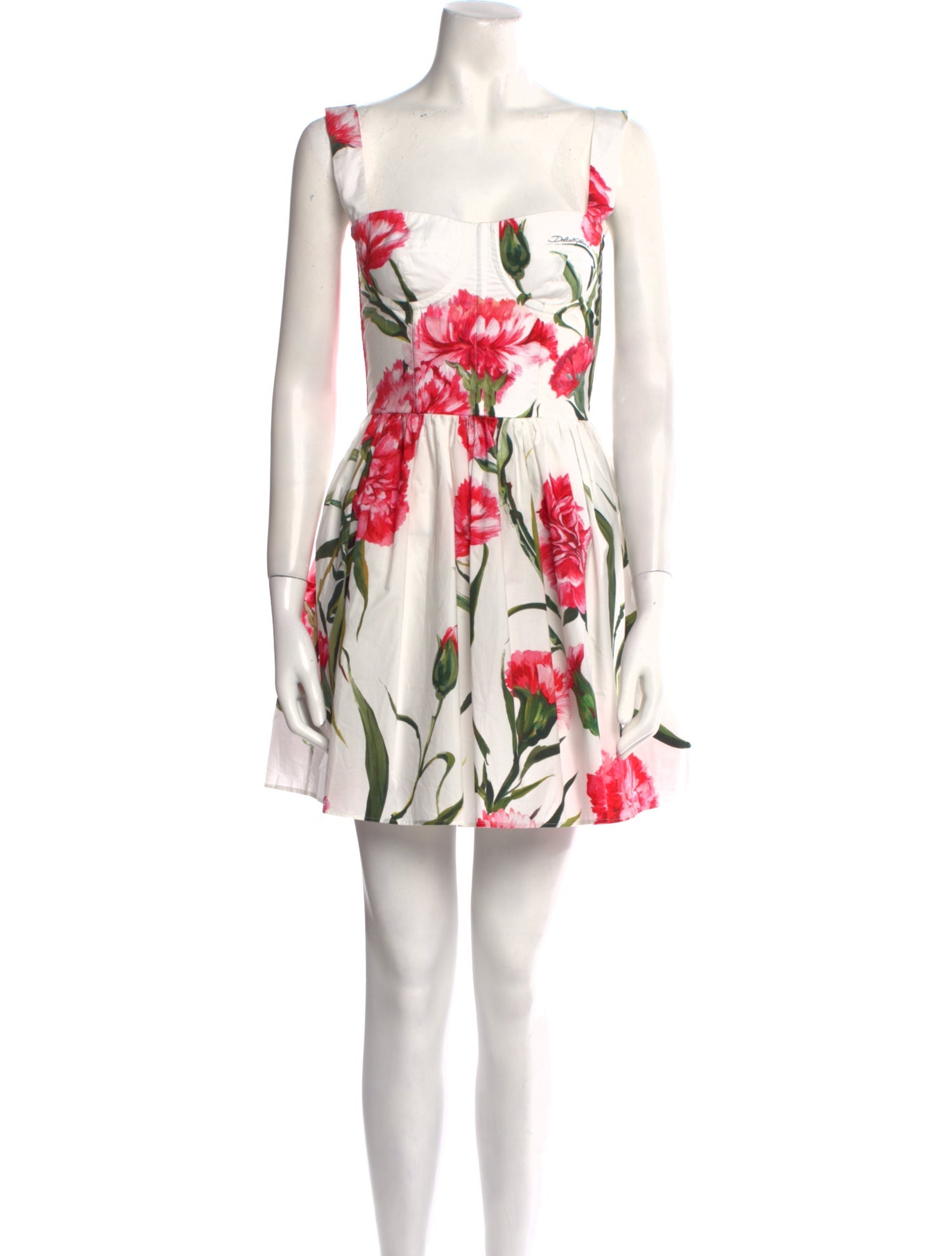 Dolce & Gabbana Floral Print Mini Dress w/ Tags
