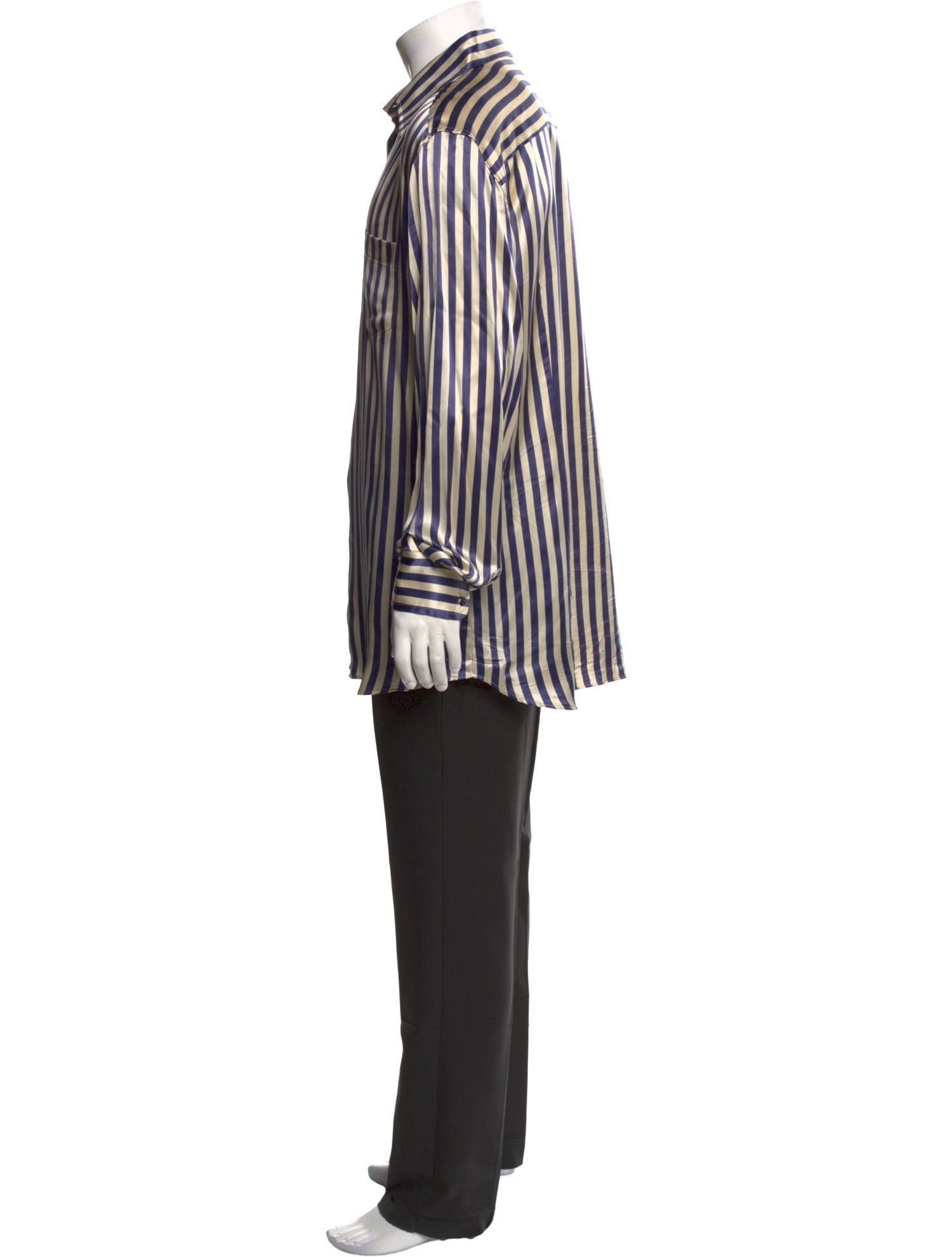 Dolce & Gabbana Silk Striped Dress Shirt