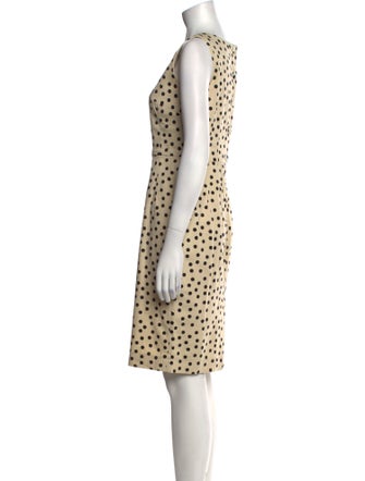Dolce & Gabbana Polka Dot Print Knee-Length Dress