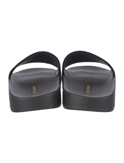 Dolce & Gabbana Velvet Embroidered Accent Slides