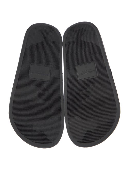 Dolce & Gabbana Velvet Embroidered Accent Slides