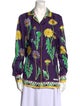Dolce & Gabbana Silk Printed Button-Up Top