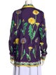 Dolce & Gabbana Silk Printed Button-Up Top