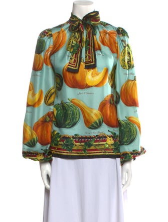 Dolce & Gabbana Silk Printed Blouse