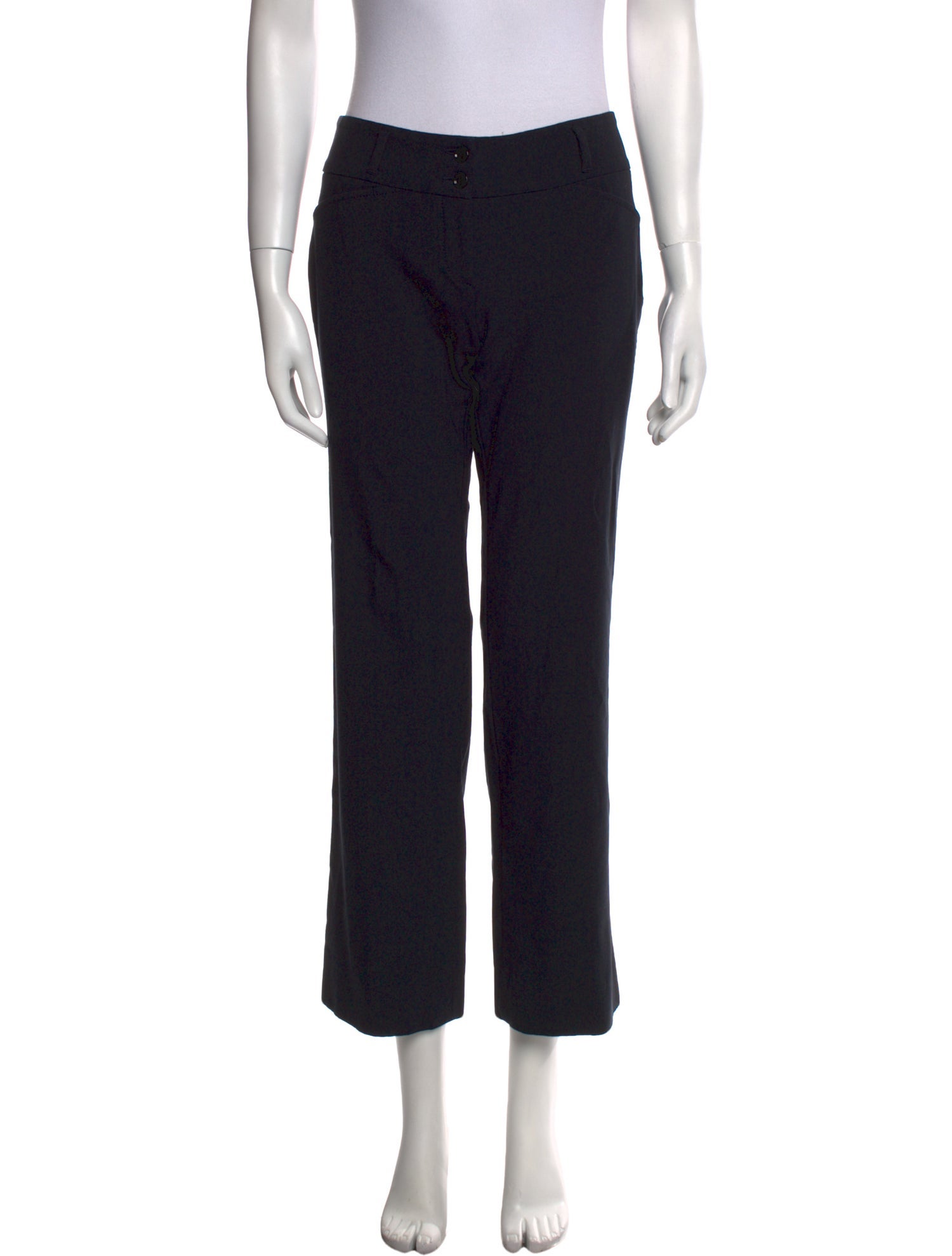 Dolce & Gabbana Virgin Wool Straight Leg Pants
