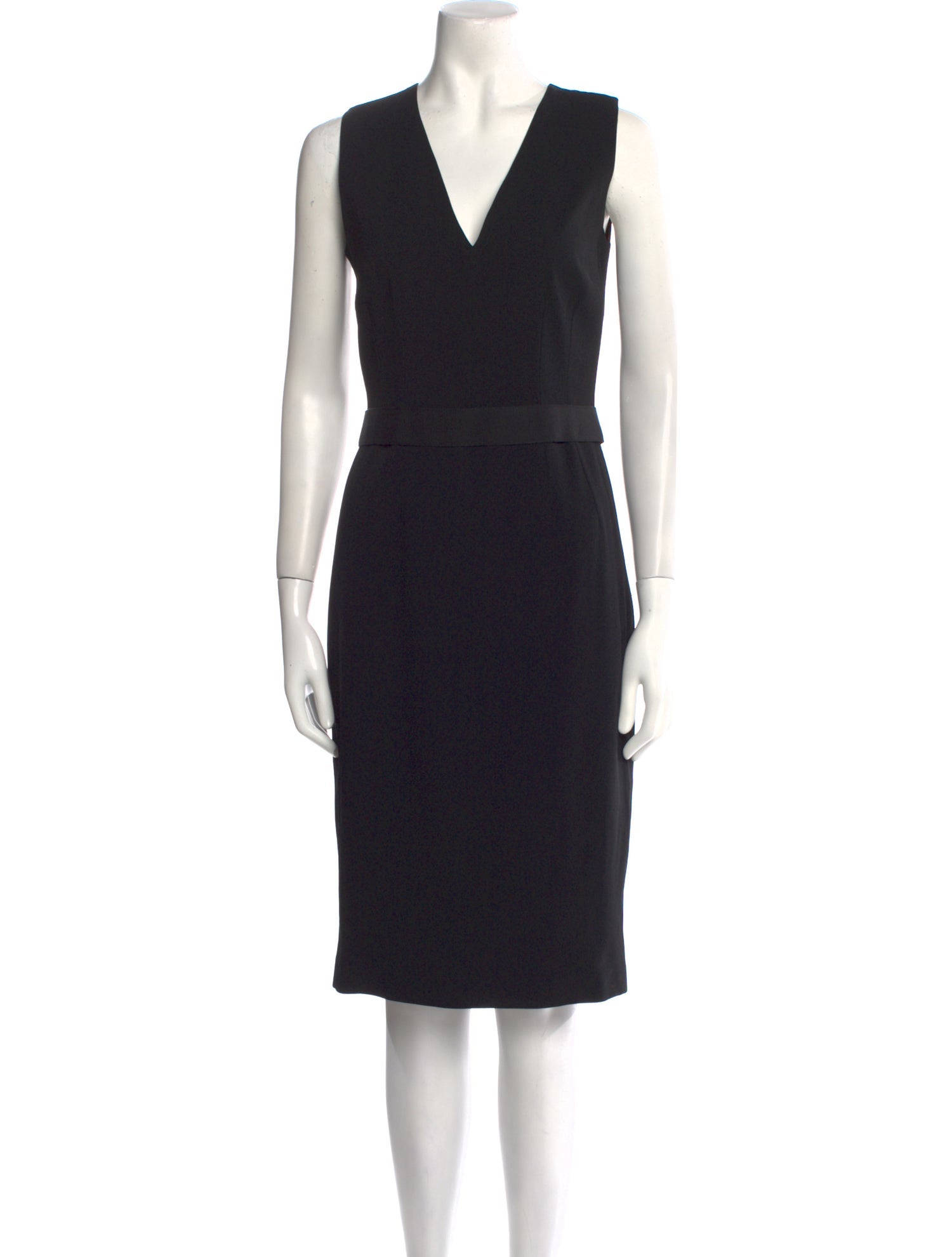 Dolce & Gabbana V-Neck Midi Length Dress