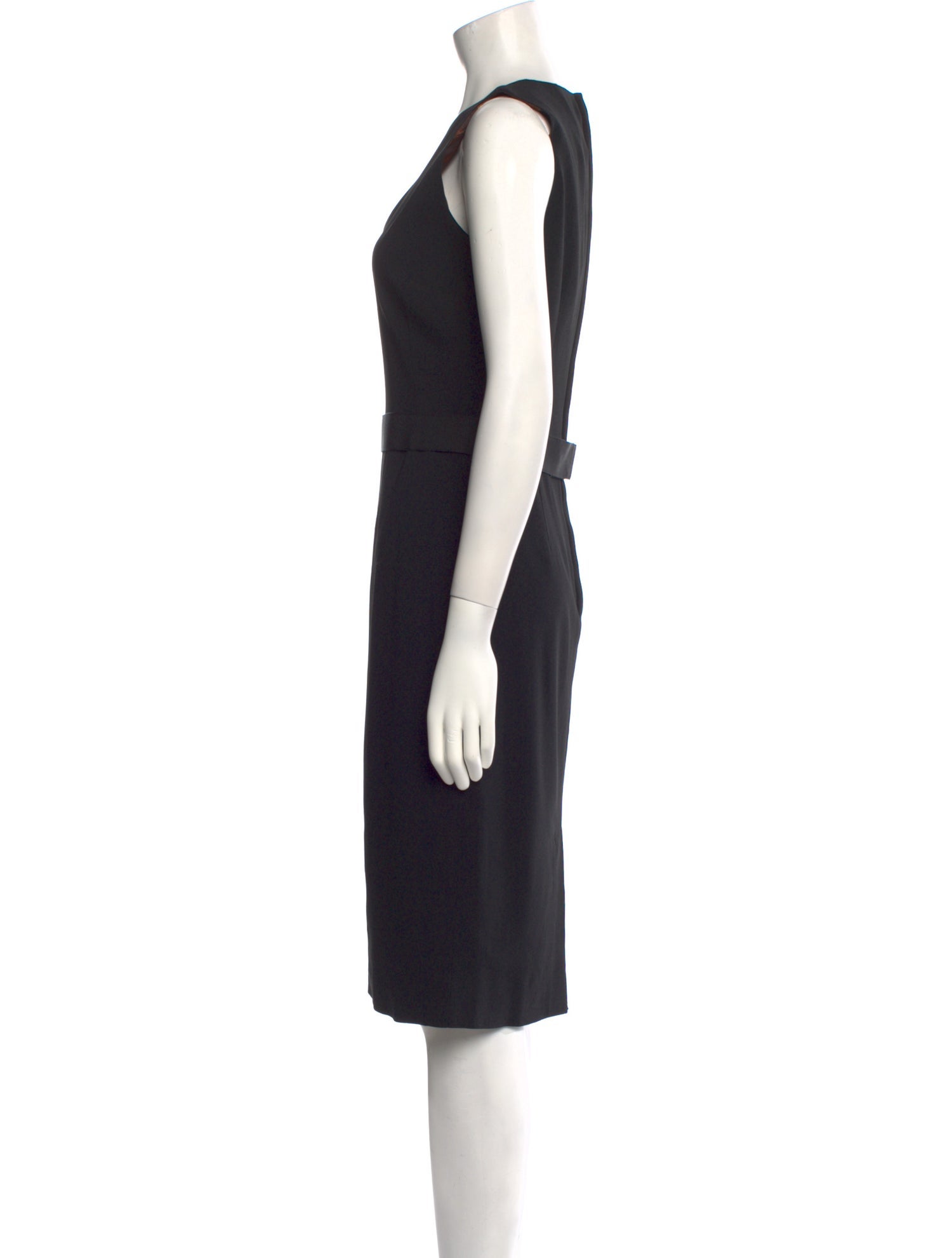 Dolce & Gabbana V-Neck Midi Length Dress