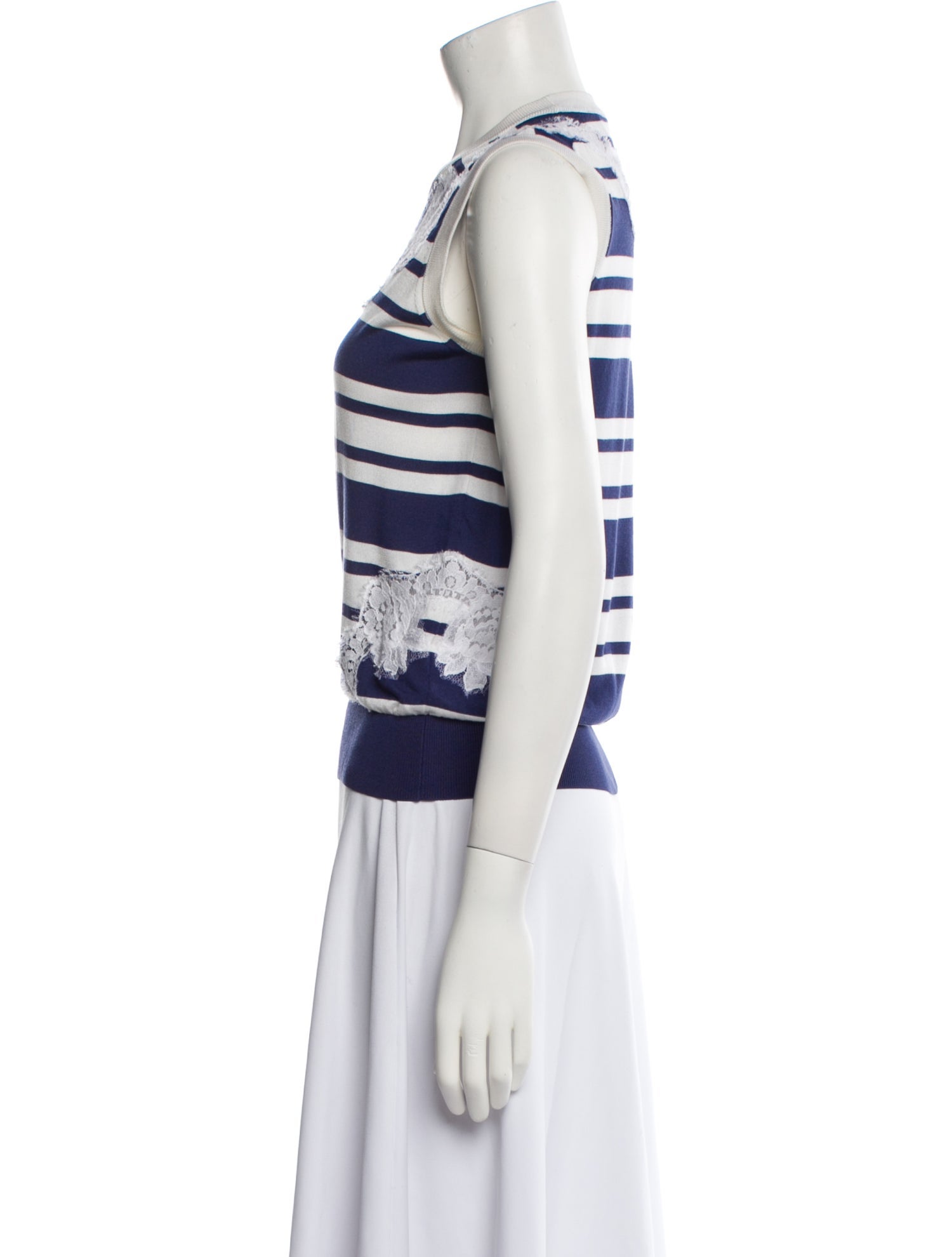 Dolce & Gabbana Silk Striped Top