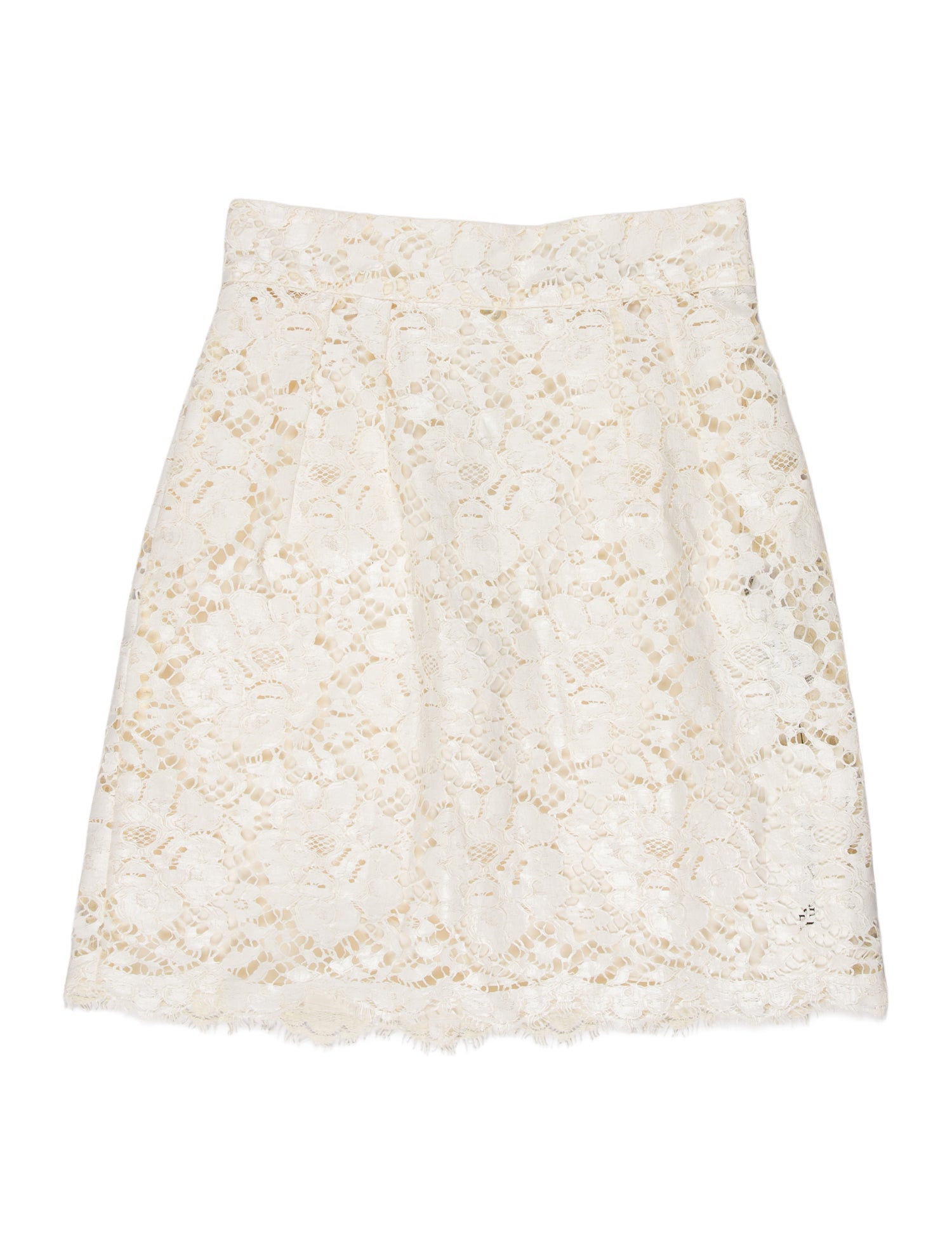 Dolce & Gabbana Lace Pattern Mini Skirt