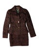 Dolce & Gabbana Virgin Wool Tweed Pattern Dress Set