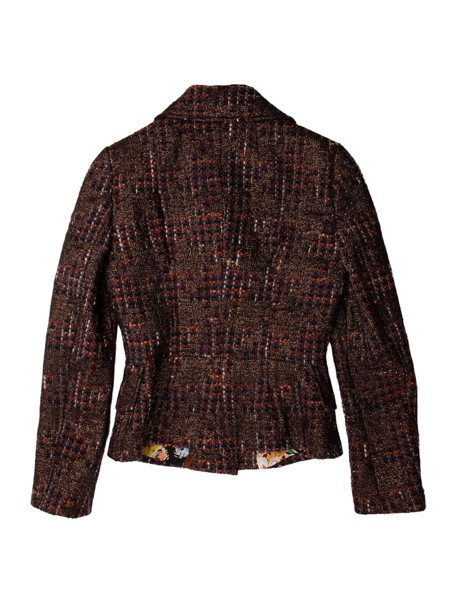 Dolce & Gabbana Virgin Wool Tweed Pattern Dress Set