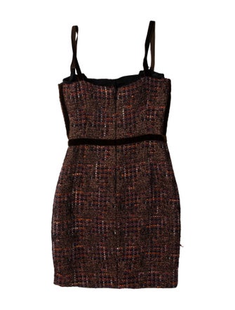 Dolce & Gabbana Virgin Wool Tweed Pattern Dress Set