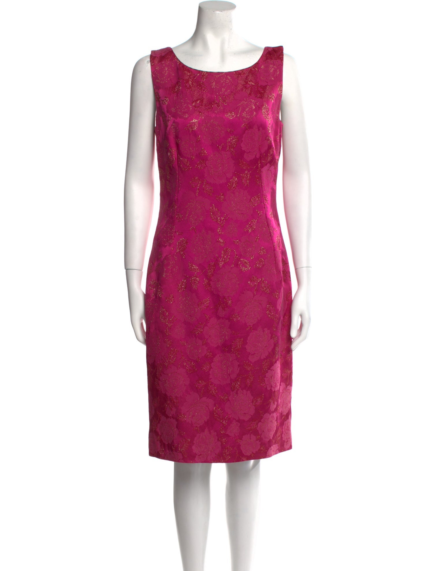 Dolce & Gabbana Scoop Neck Knee-Length Dress