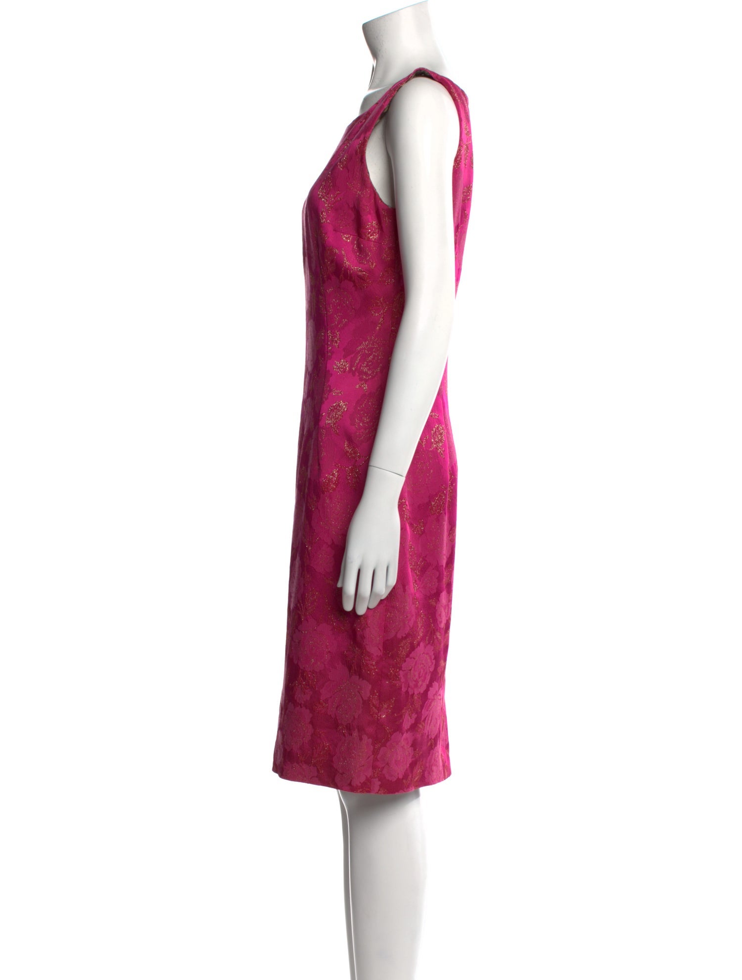 Dolce & Gabbana Scoop Neck Knee-Length Dress