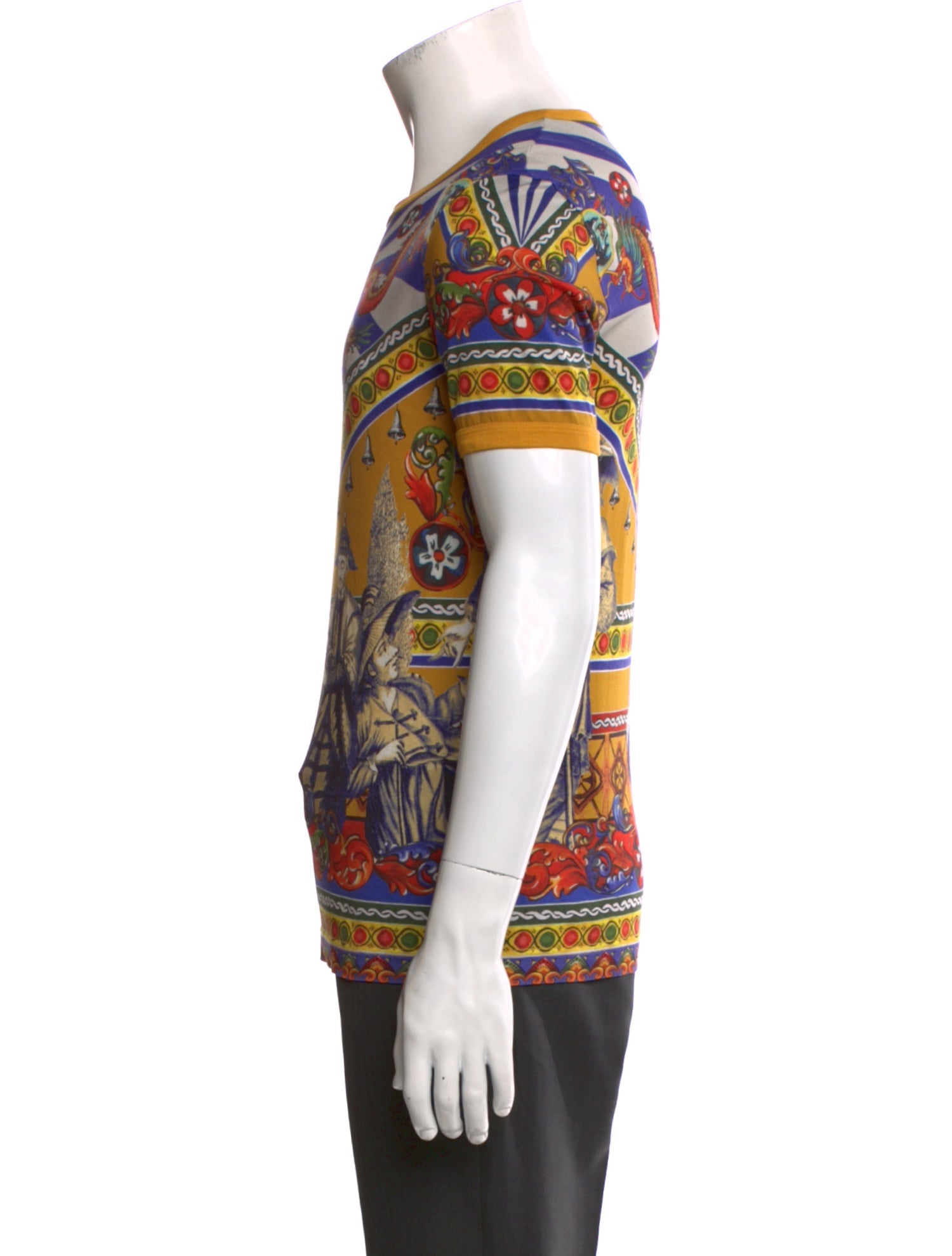 Dolce & Gabbana Printed Crew Neck T-Shirt