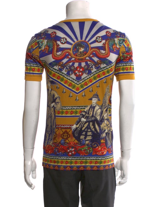 Dolce & Gabbana Printed Crew Neck T-Shirt