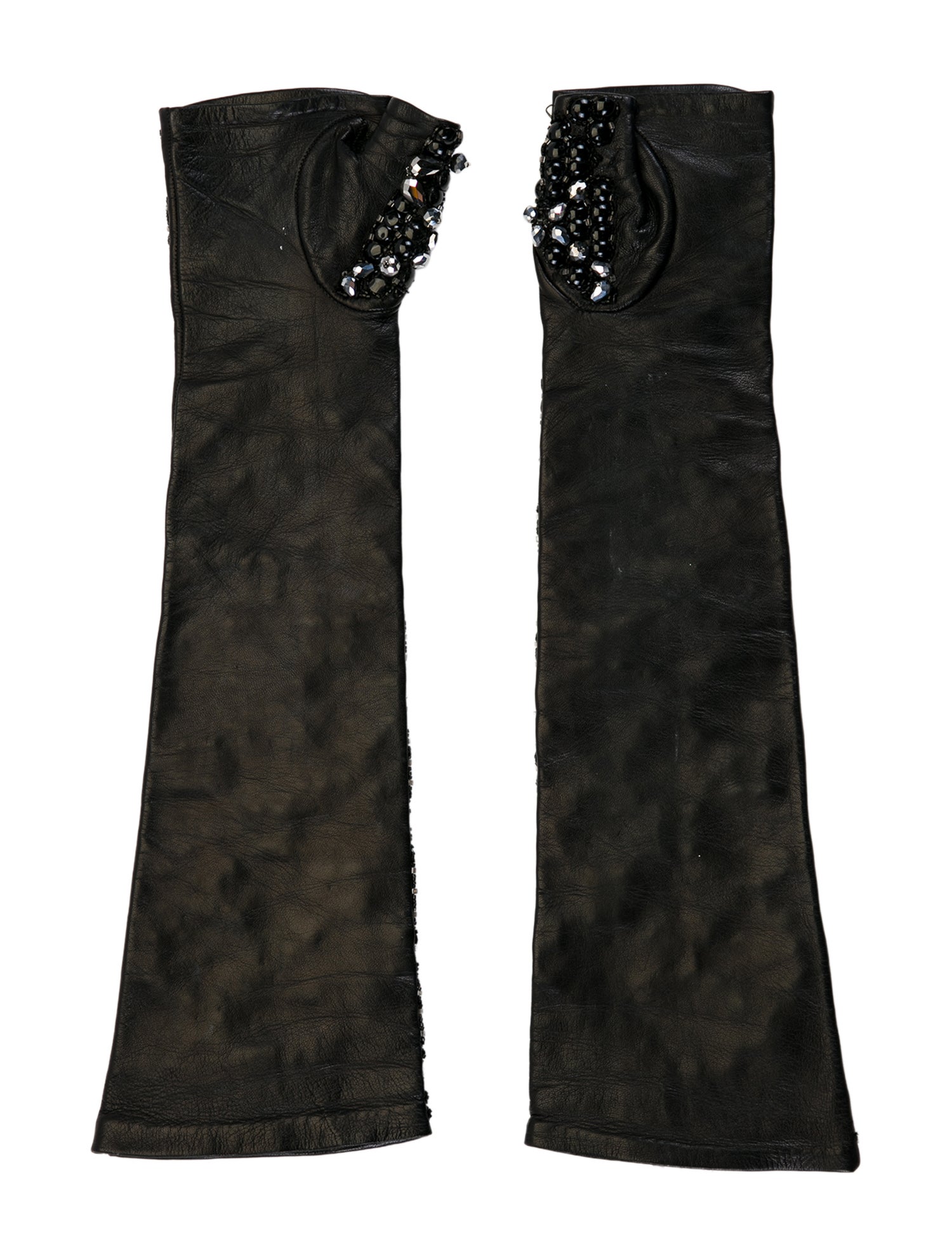 Dolce & Gabbana Beaded Fingerless Gloves