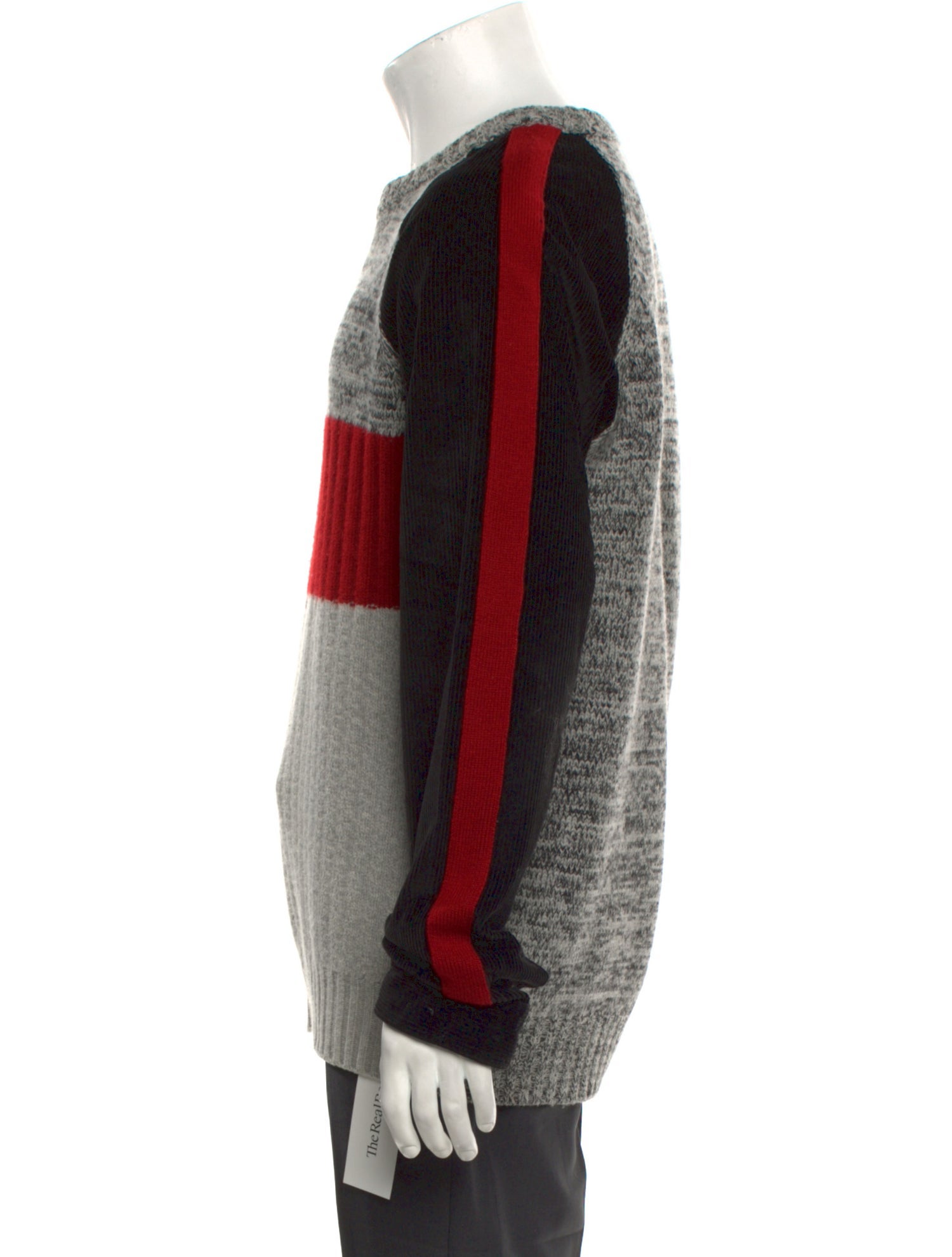 Dolce & Gabbana Virgin Wool Colorblock Pattern Pullover