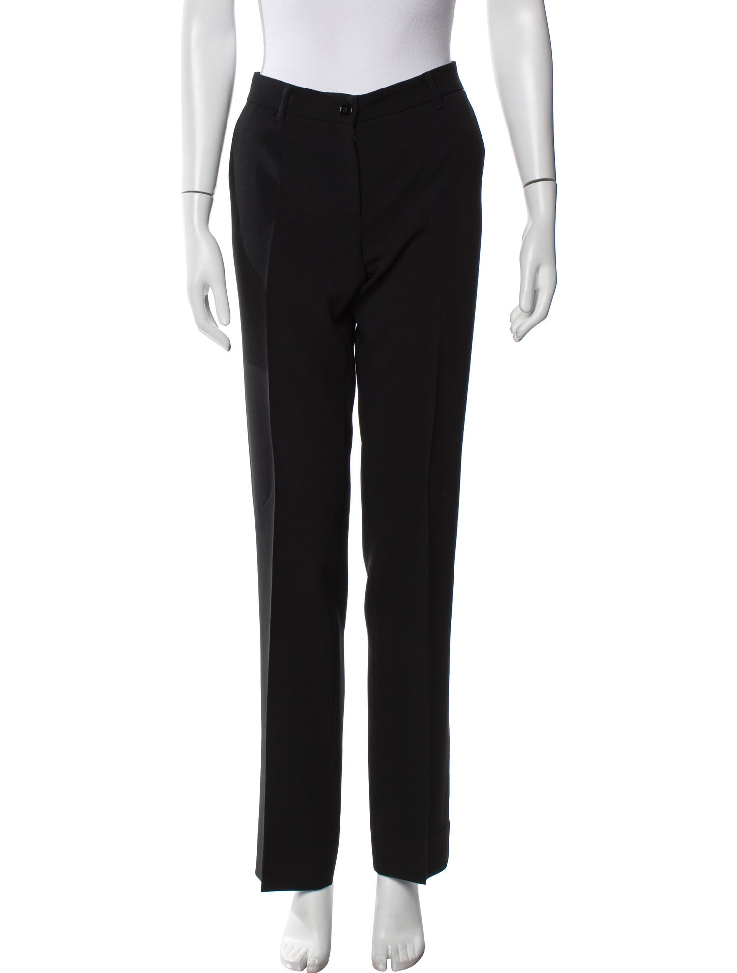 Dolce & Gabbana Virgin Wool Straight Leg Pants