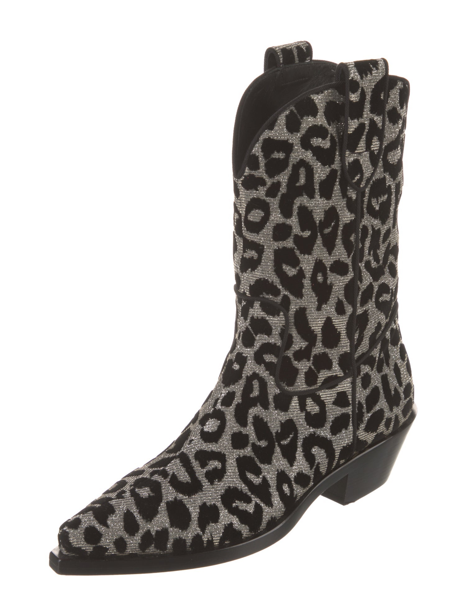 Dolce & Gabbana Animal Print Western Boots