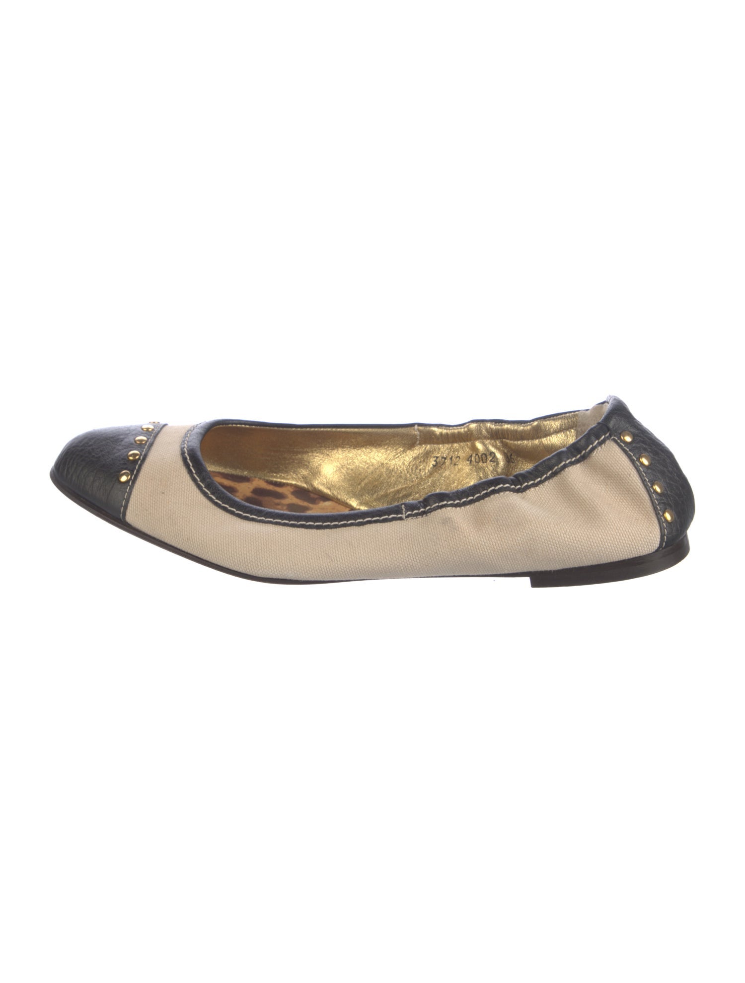 Dolce & Gabbana Canvas Printed Ballet Flats