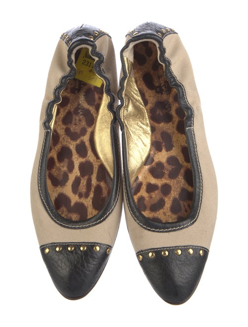Dolce & Gabbana Canvas Printed Ballet Flats