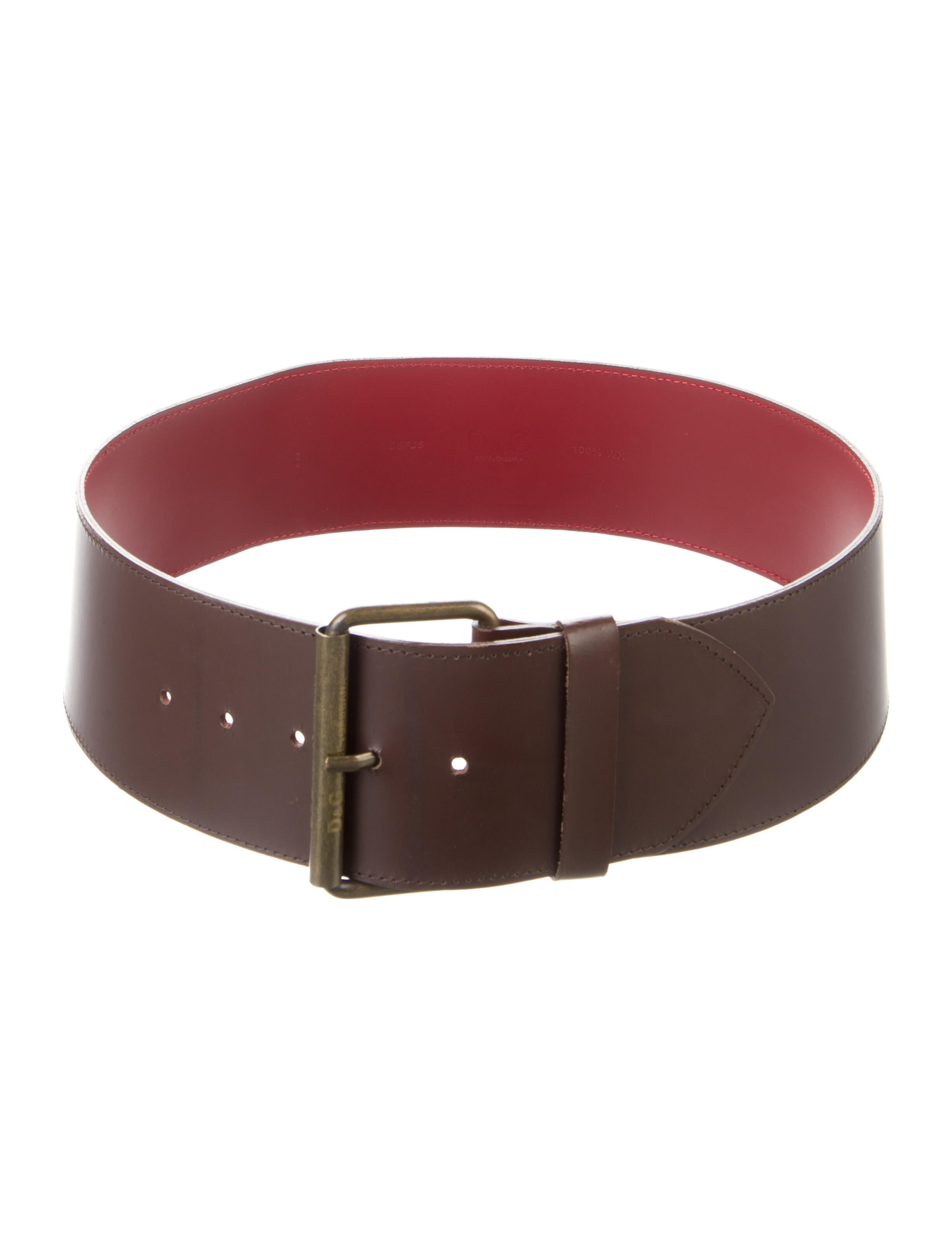 Dolce & Gabbana Wide Leather Waist Belt