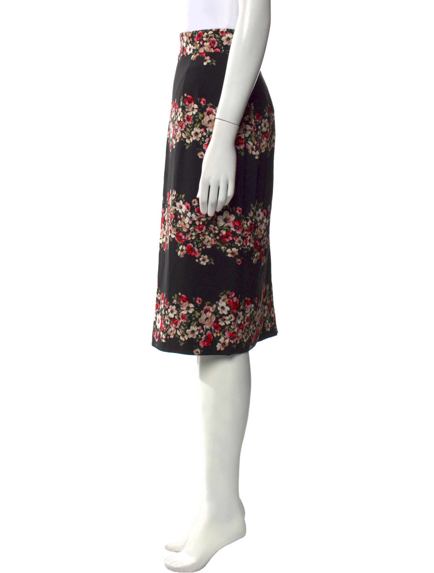Dolce & Gabbana Floral Print Knee-Length Skirt