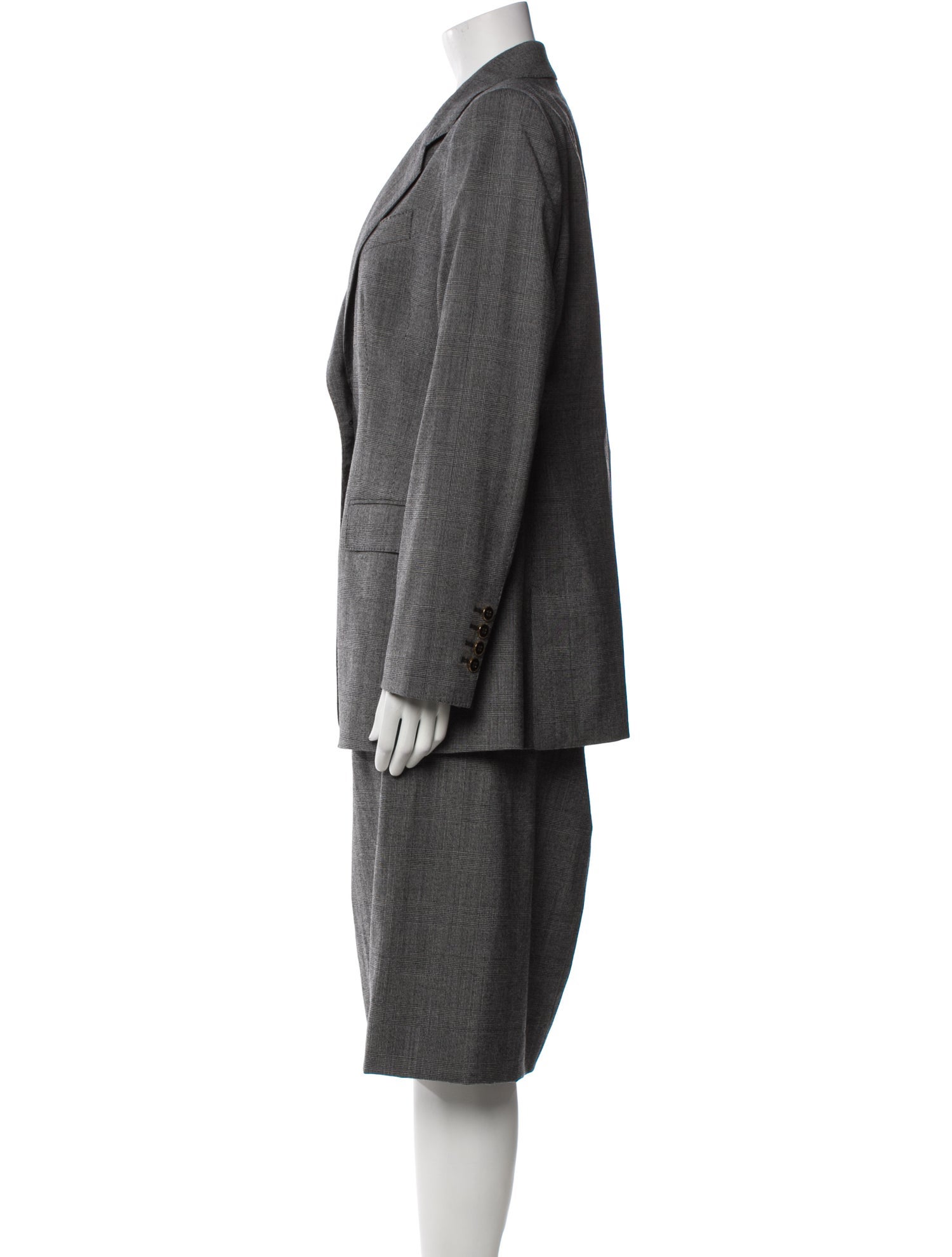 Dolce & Gabbana Virgin Wool Skirt Suit