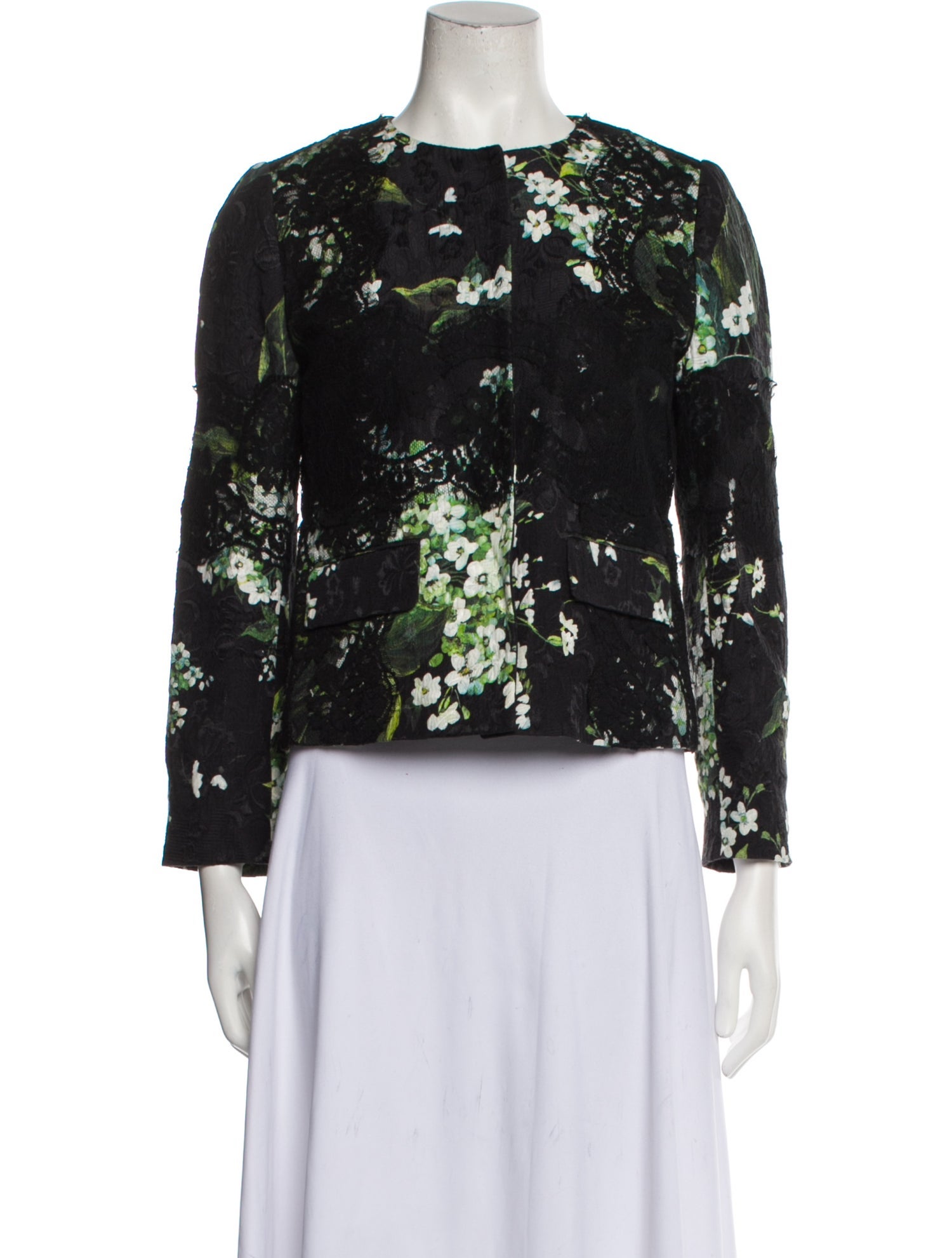 Dolce & Gabbana Floral Print Evening Jacket